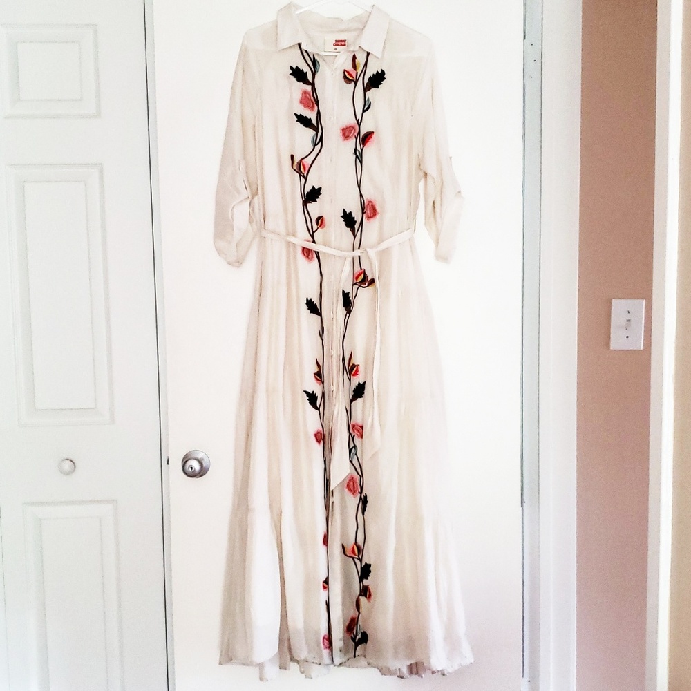 Anthropologie long summer dress